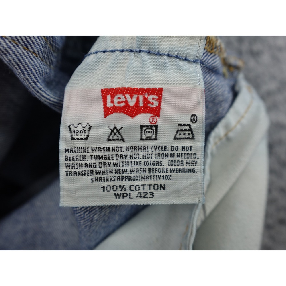 Levi's 501 Straight Leg Jeans Mens 30x26 Blue Vintage Button Fly Cotton - Picture 10 of 14